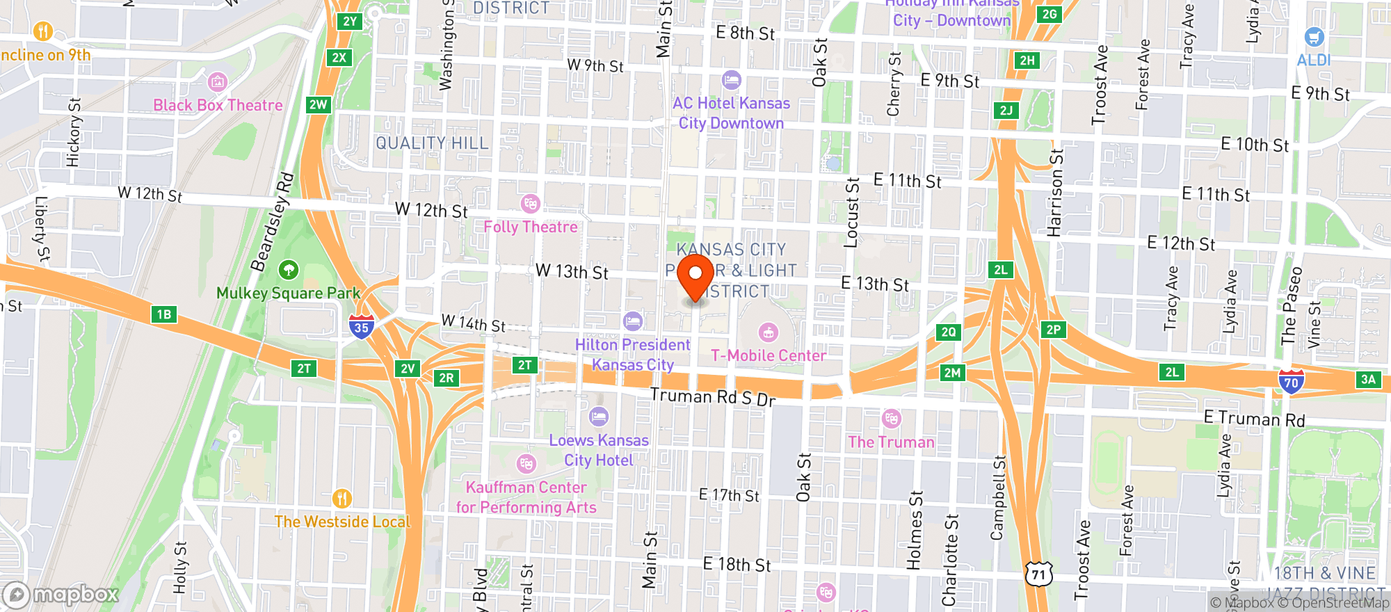 Map showing Guy Fieris Dive & Taco Joint