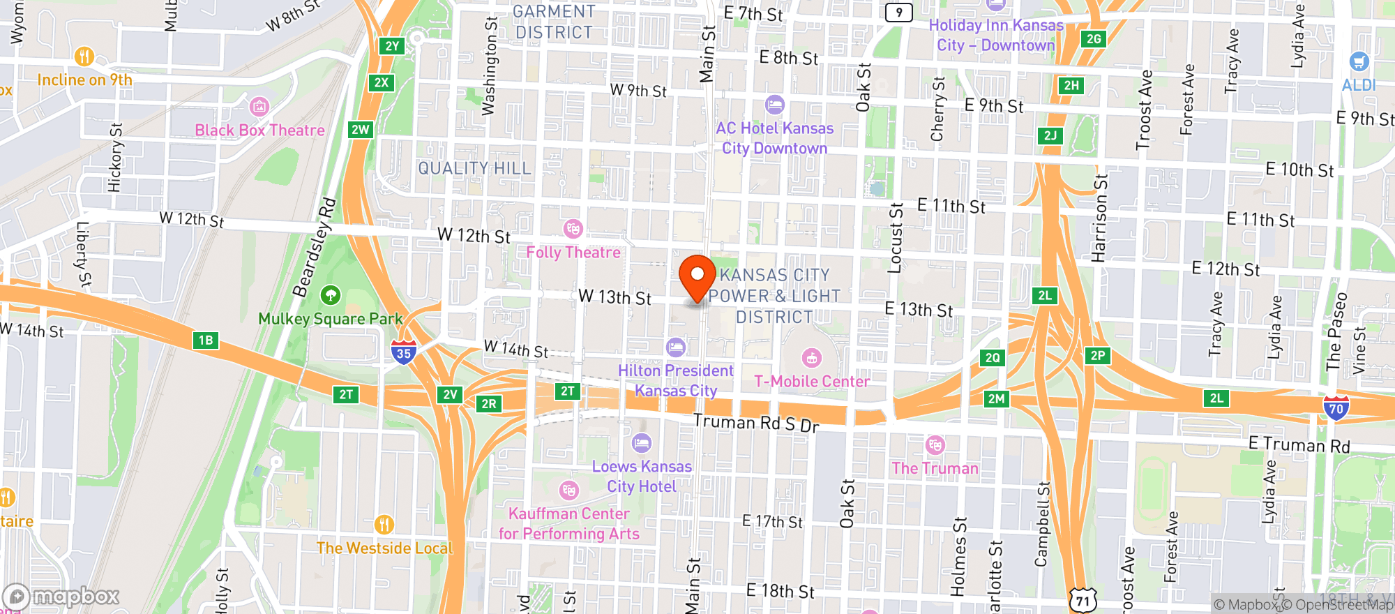 Map showing Yard House