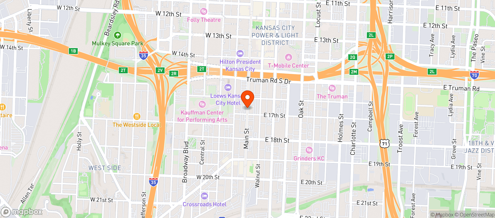 Map showing Lula Southern Cookhouse