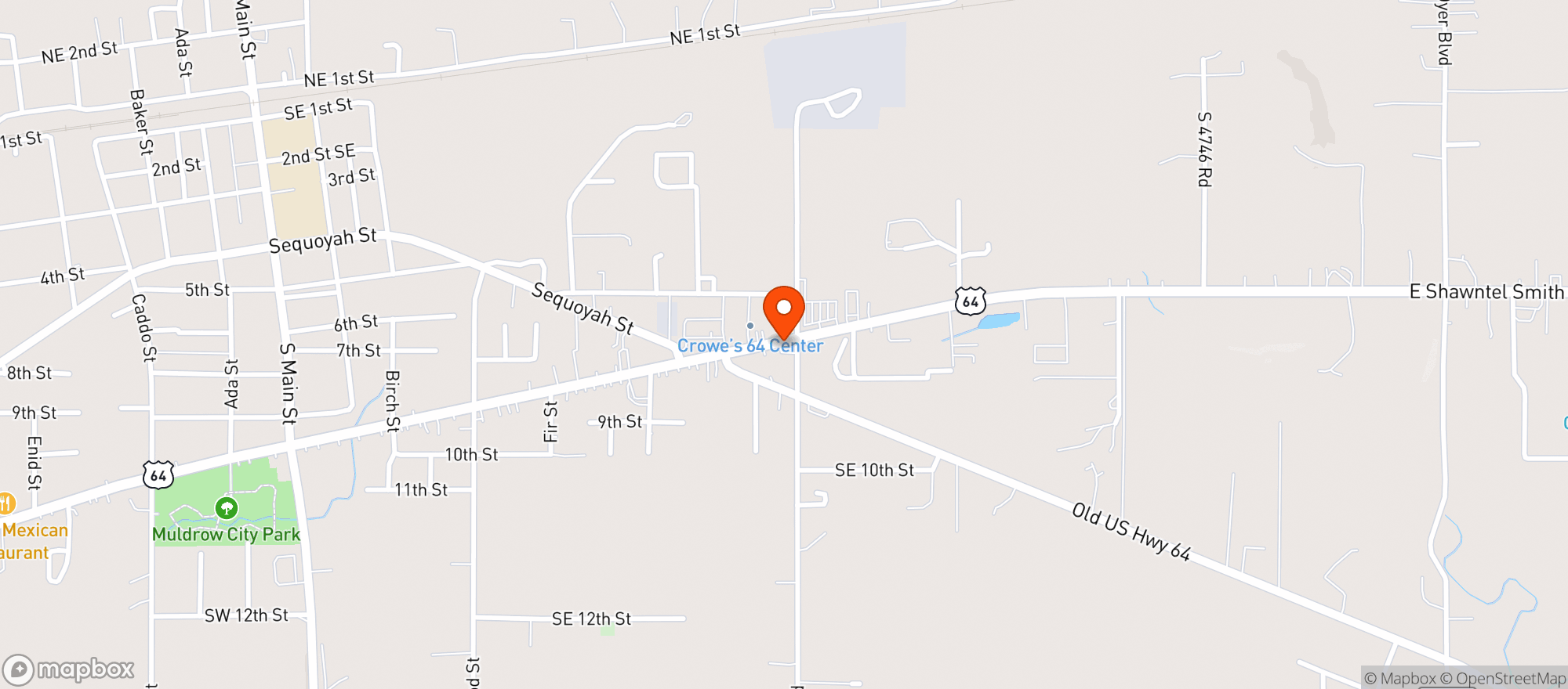 Map showing Sooner Liquor