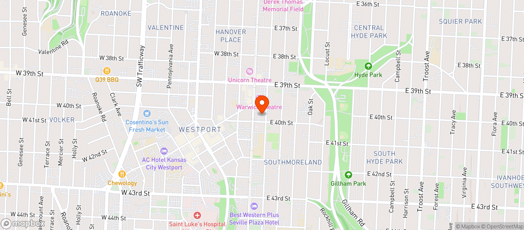 Map showing Midtown Market