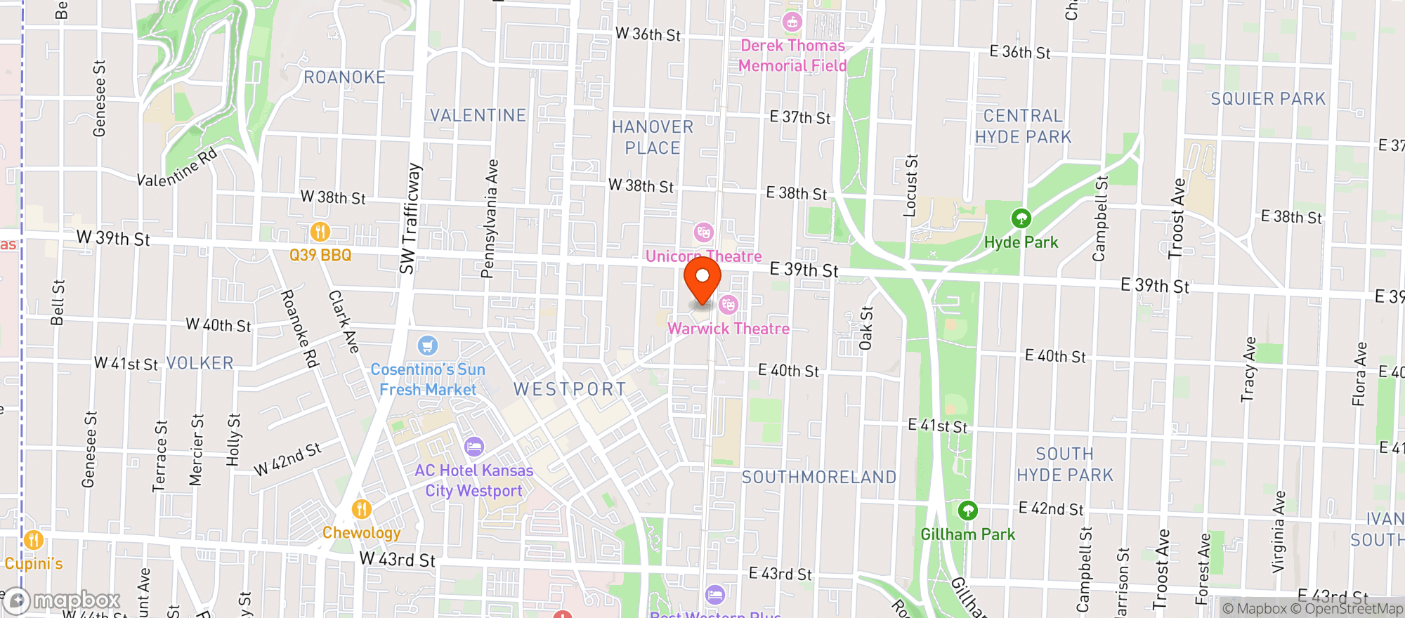 Map showing Cheval on Main