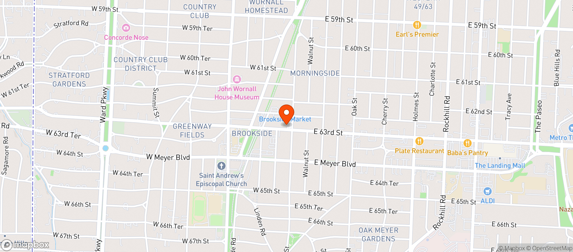 Map showing Hoopers