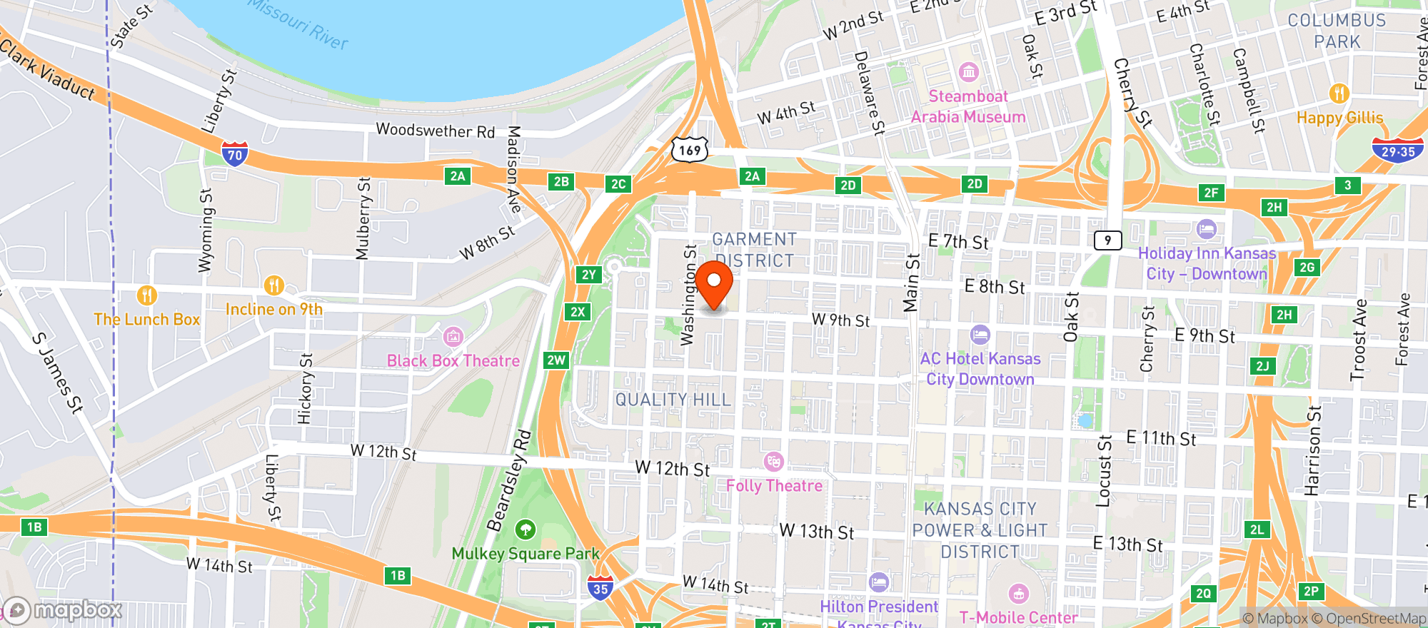 Map showing Los Corrals