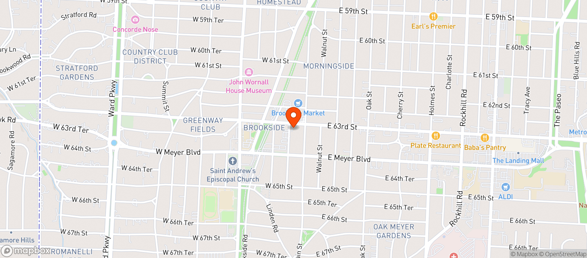 Map showing Mikes Wine & Spirits