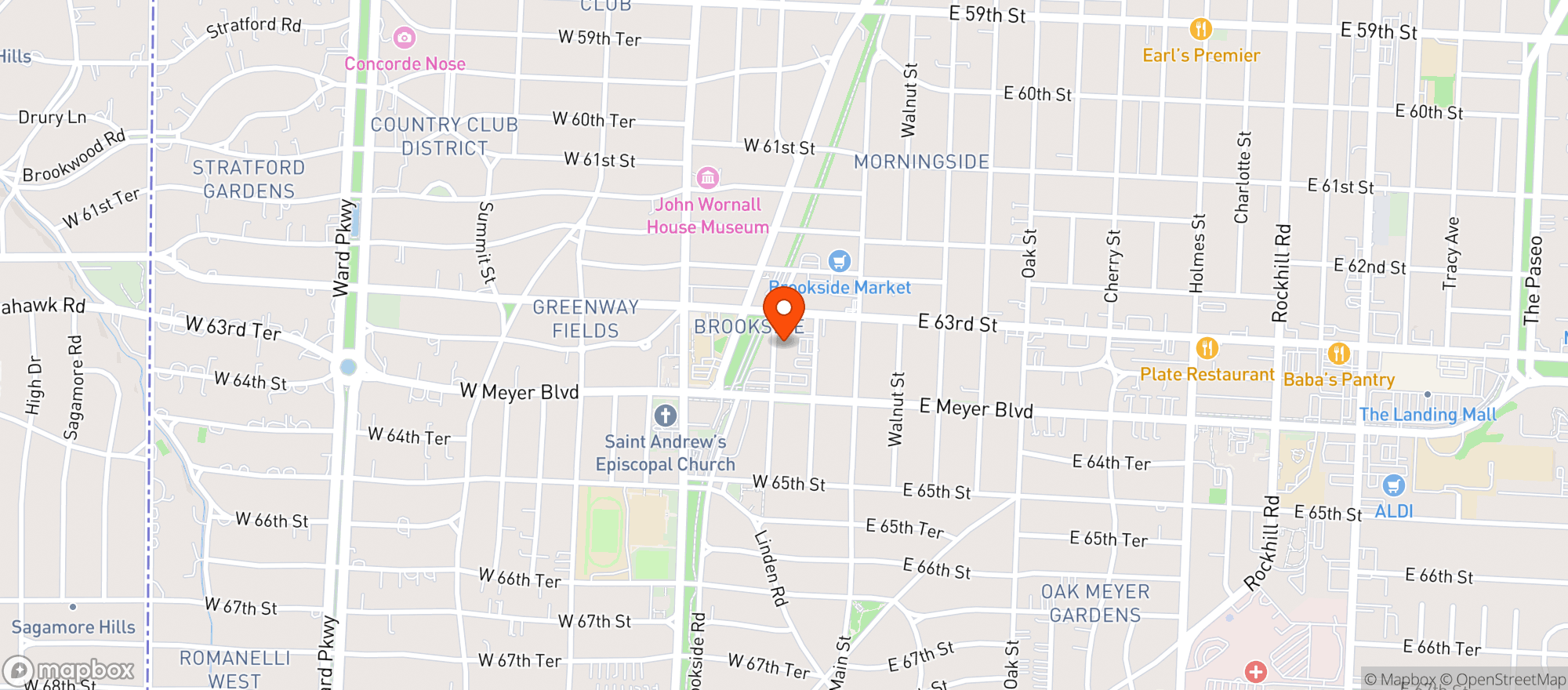 Map showing Price Chopper Kansas & Missouri