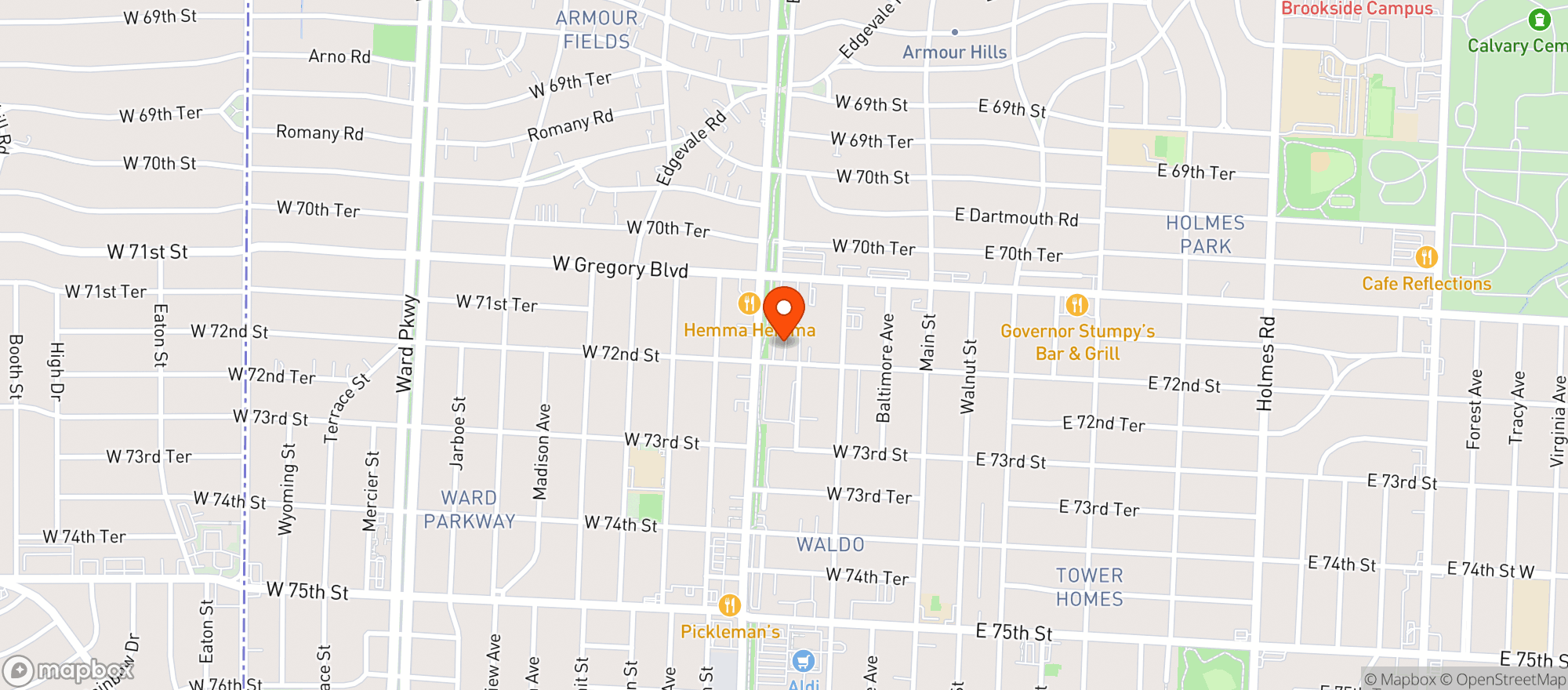 Map showing Quiktrip #190