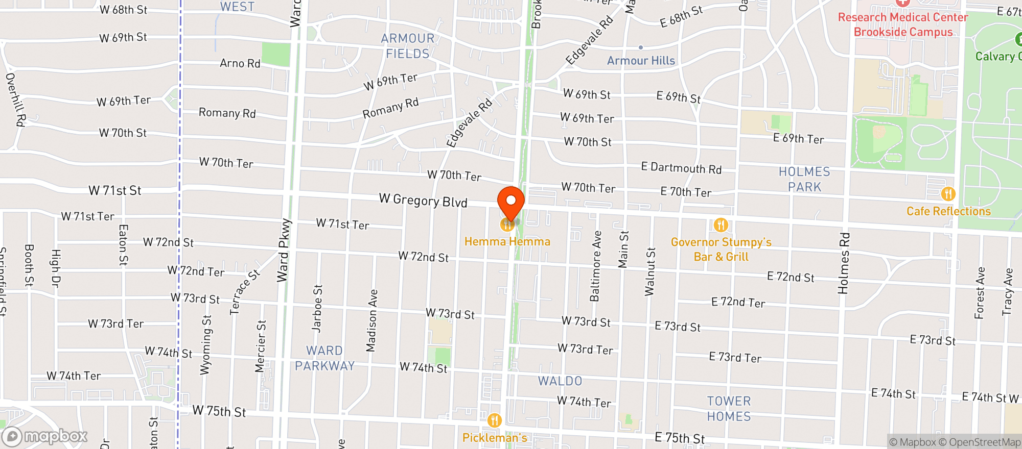 Map showing Feel State