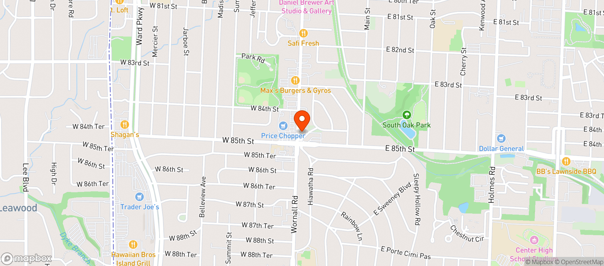 Map showing Mikes Wine & Spirits
