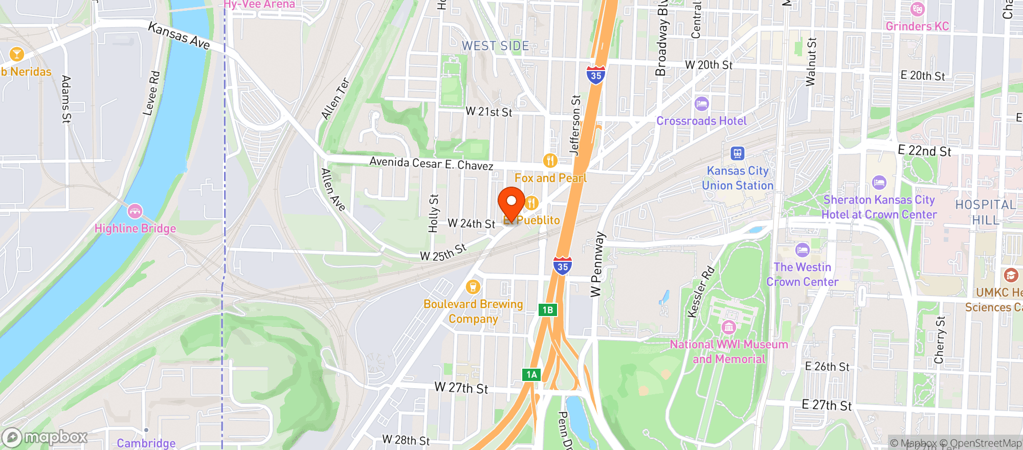 Map showing Mariscos Mr Culichi