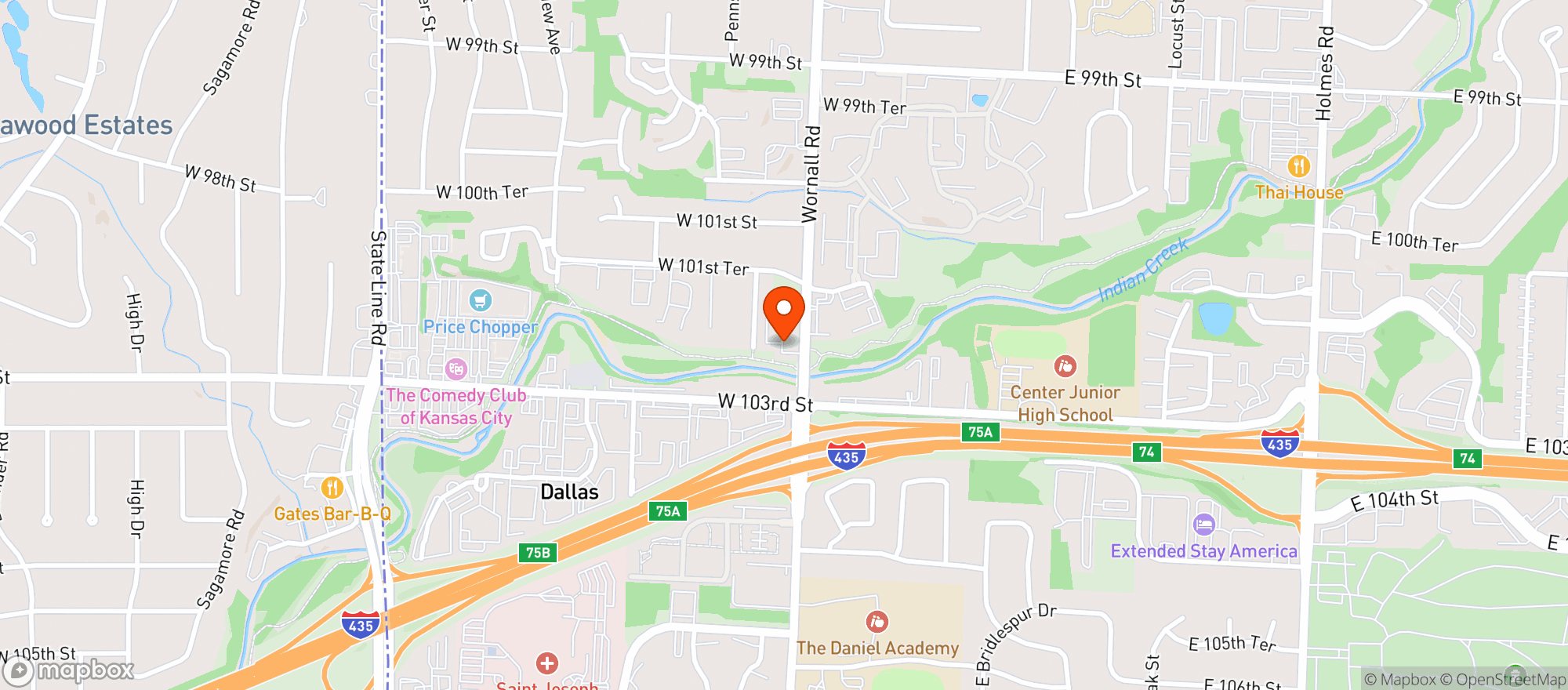 Map showing Quiktrip #168