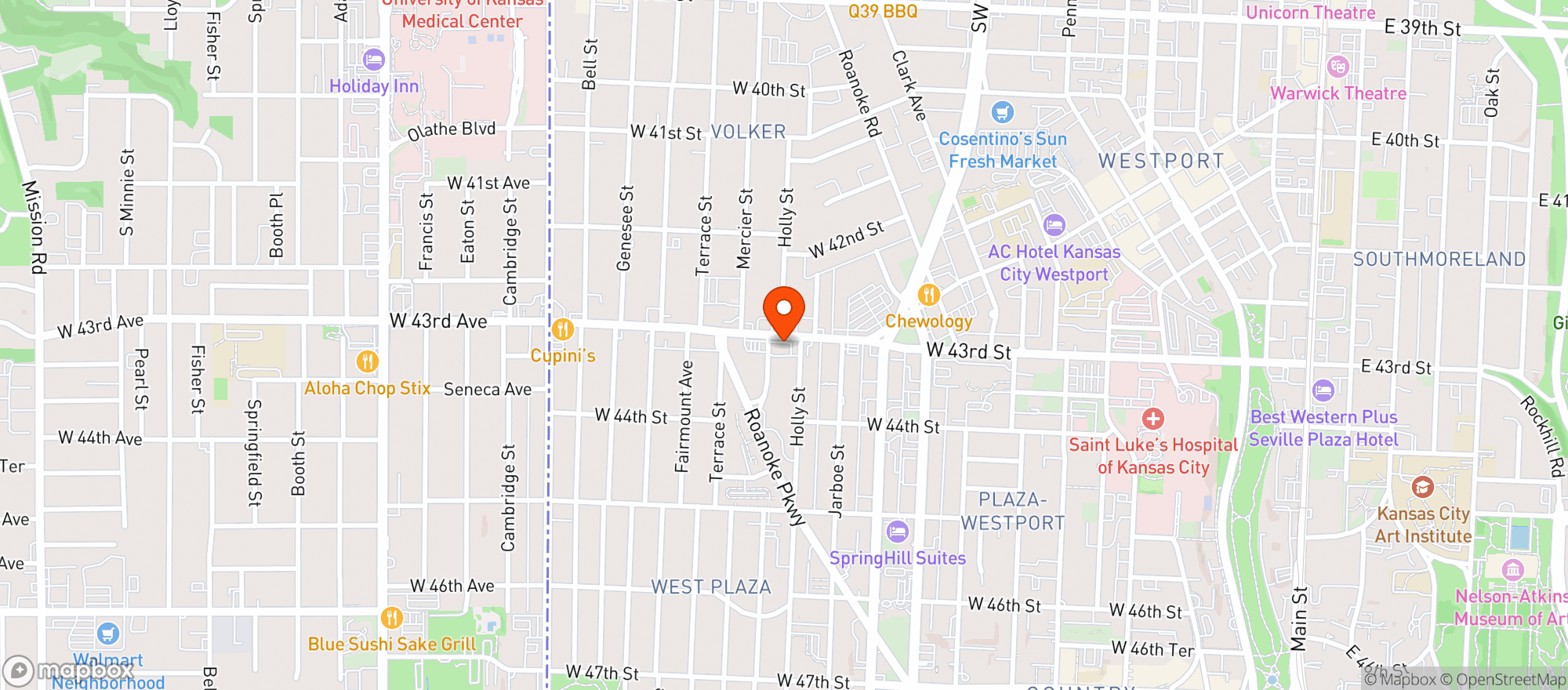 Map showing Quiktrip #176