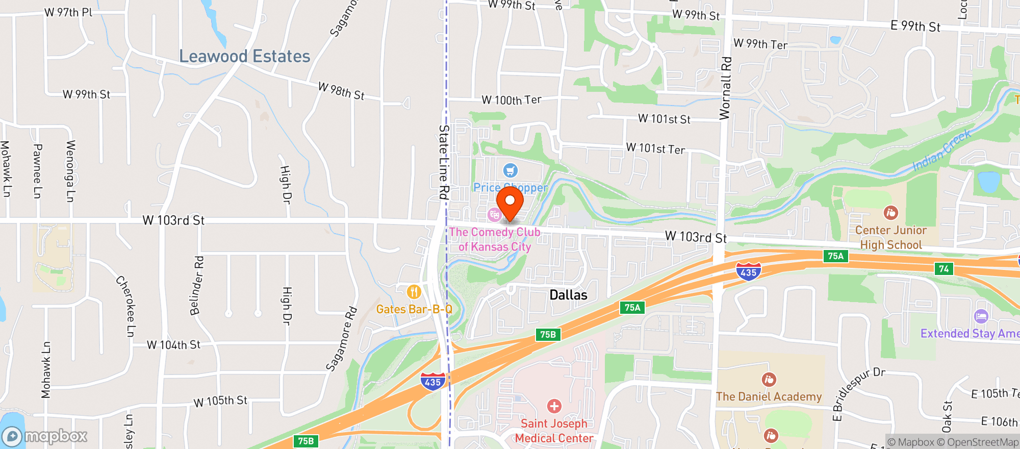 Map showing Price Chopper Kansas & Missouri