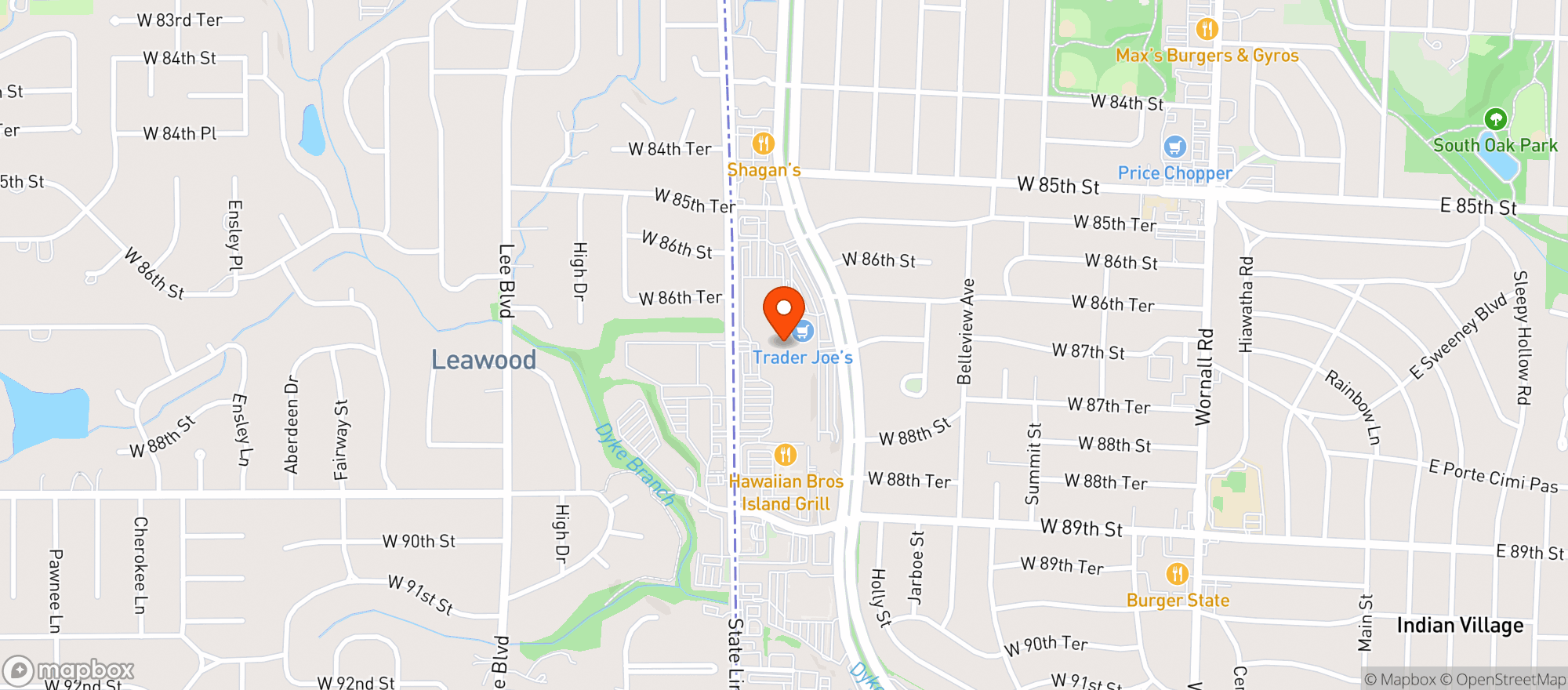 Map showing Trader Joes #720