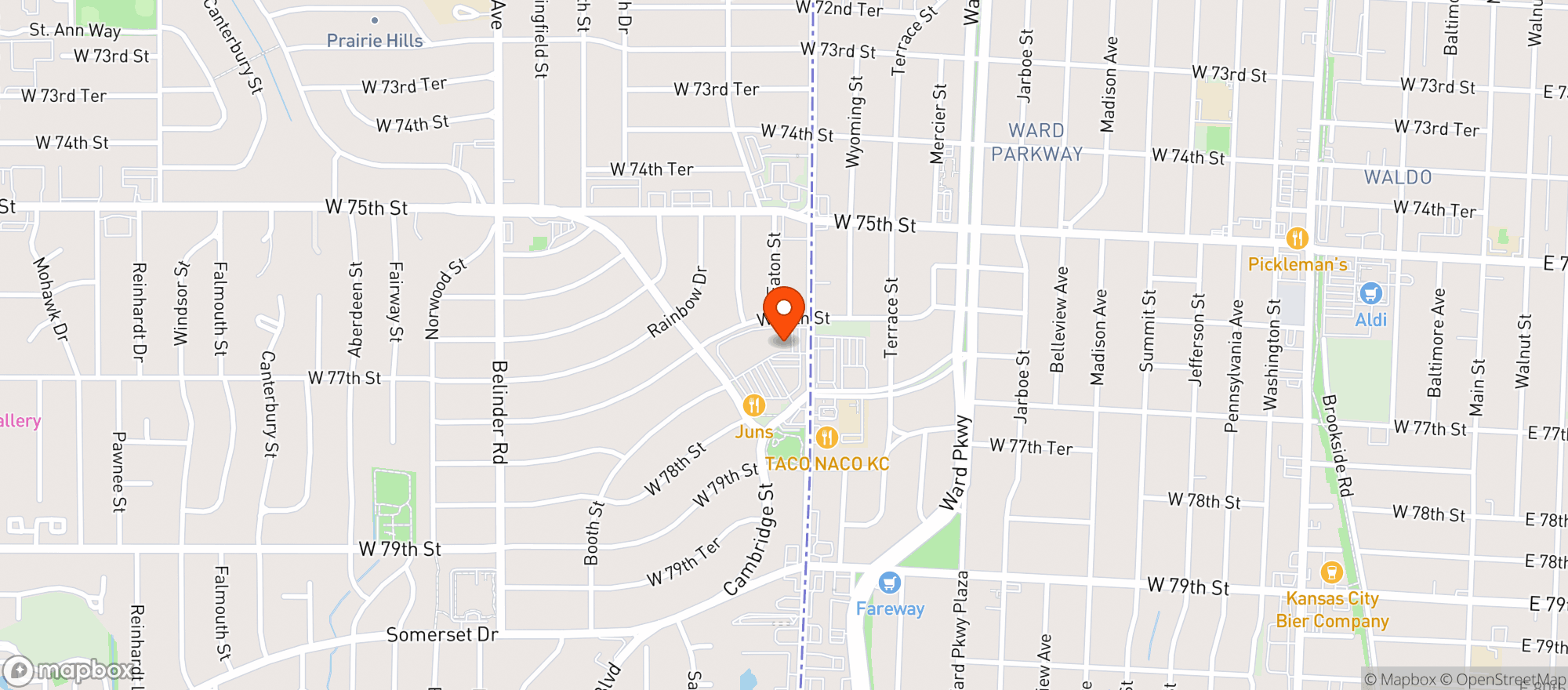 Map showing Noodles & Company