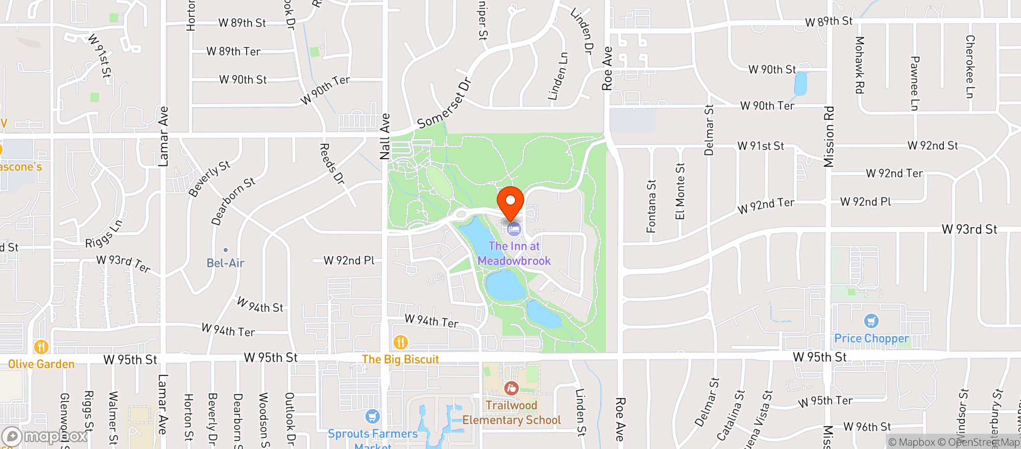 Map showing Verbena Restaurant