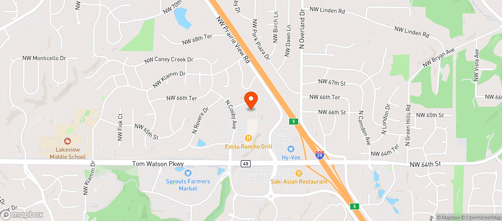 Map showing Big Shots Bar And Grill