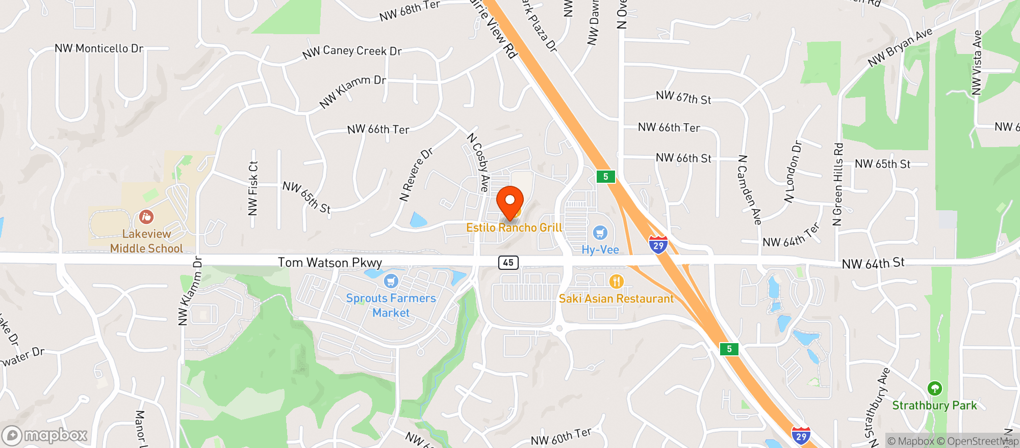 Map showing Peanut