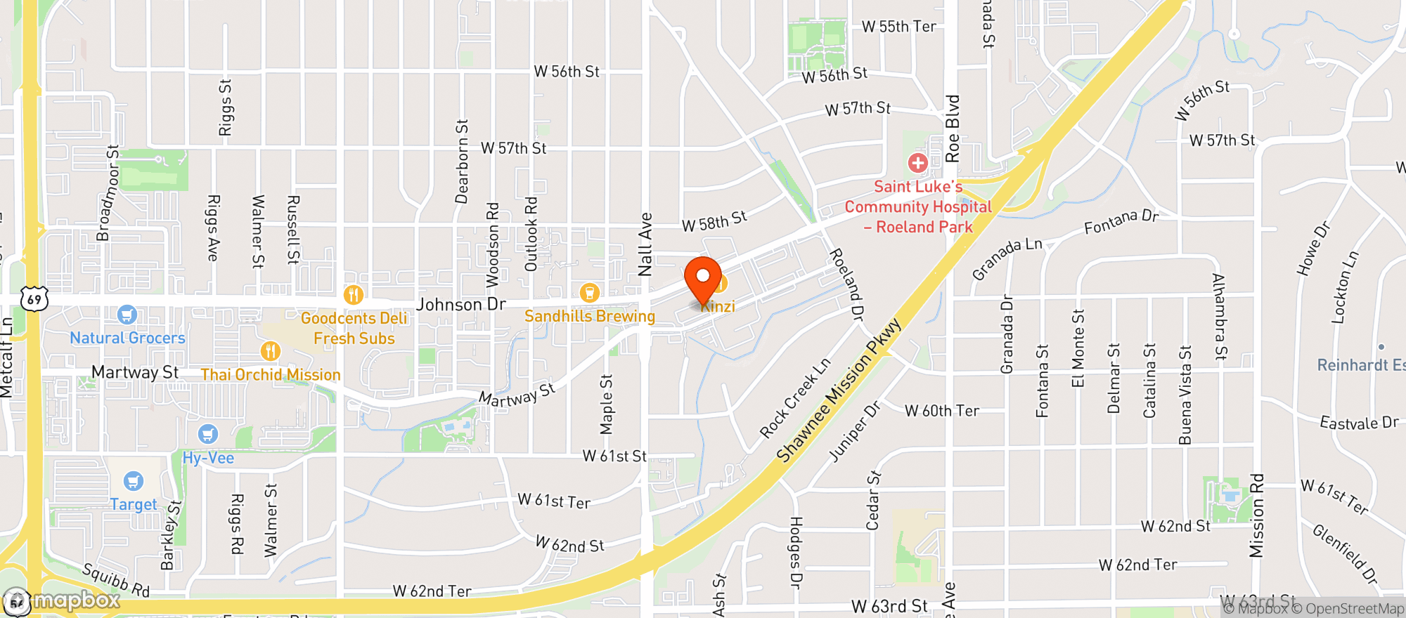 Map showing The Peanut