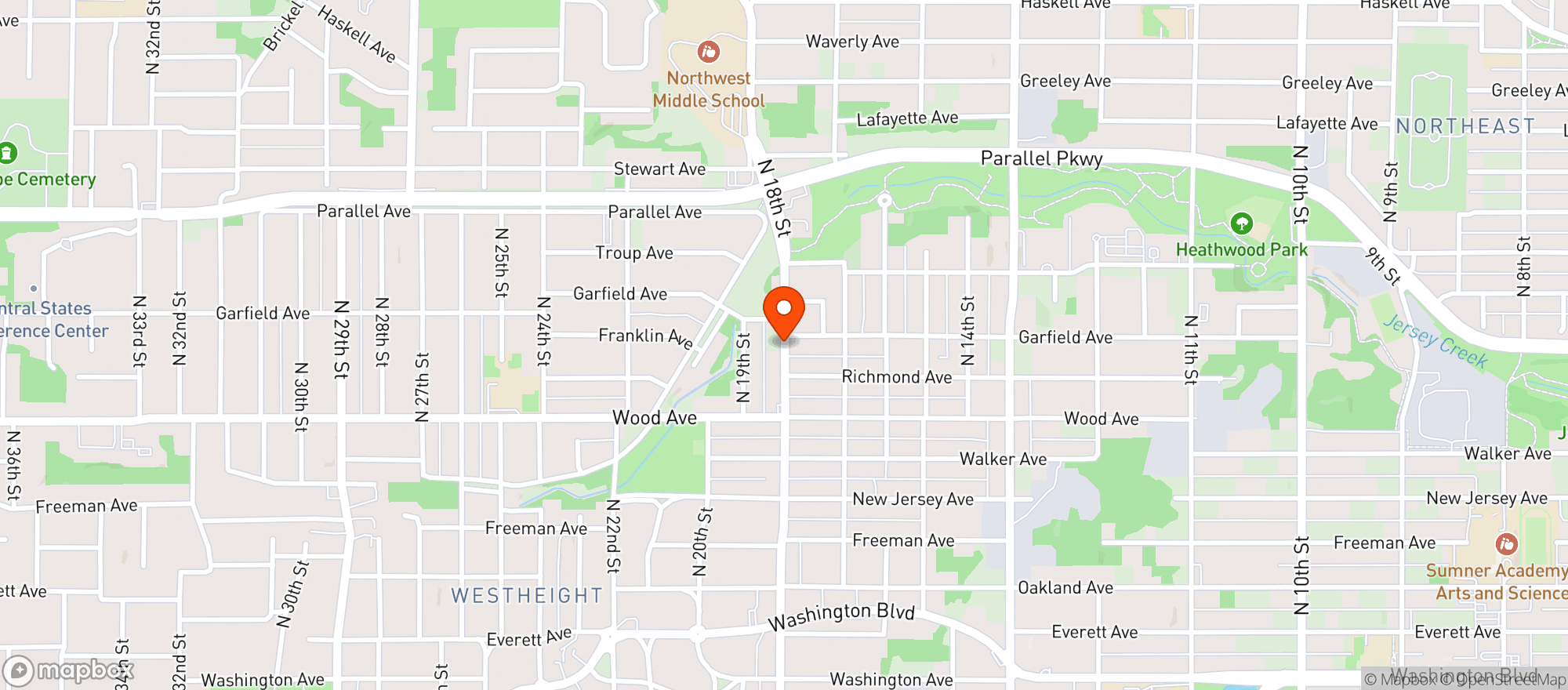Map showing Inner City Liquor & Beer