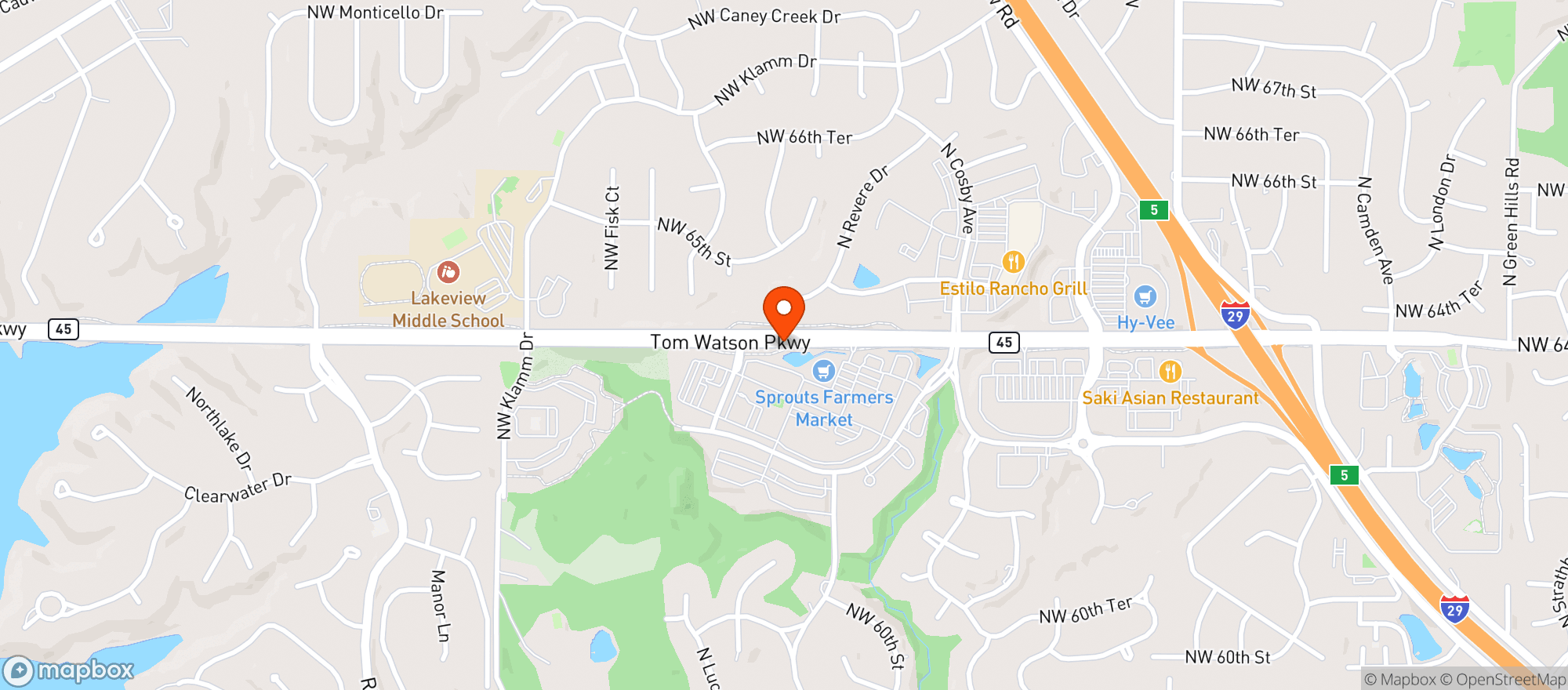 Map showing Sprouts Farmers Market