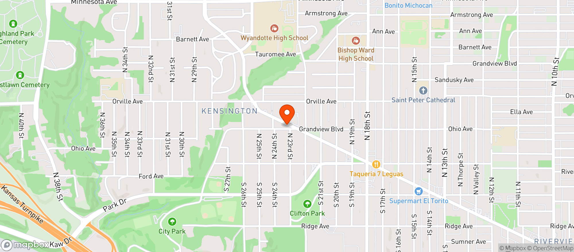 Map showing Howdys Liquor Store