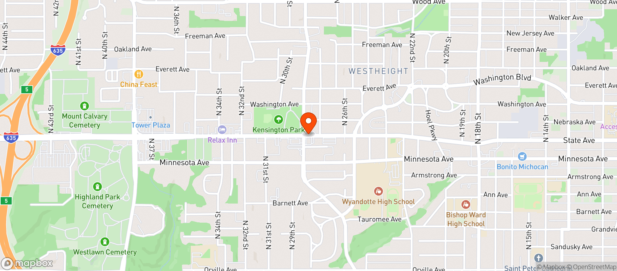 Map showing Quick Mart