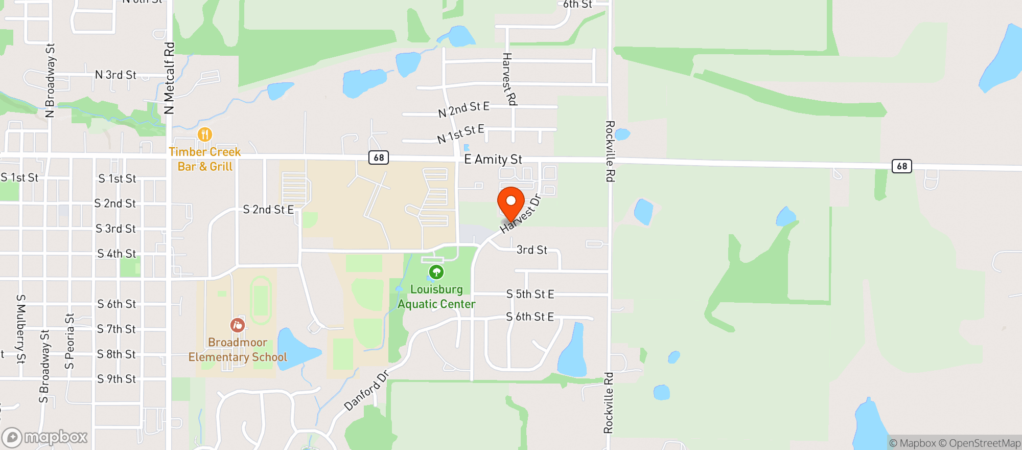 Map showing Louisburg Discount Liquor