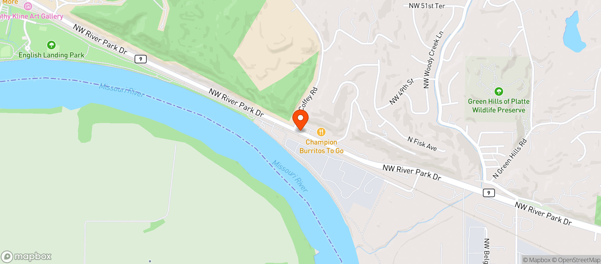 Map showing Please Stop