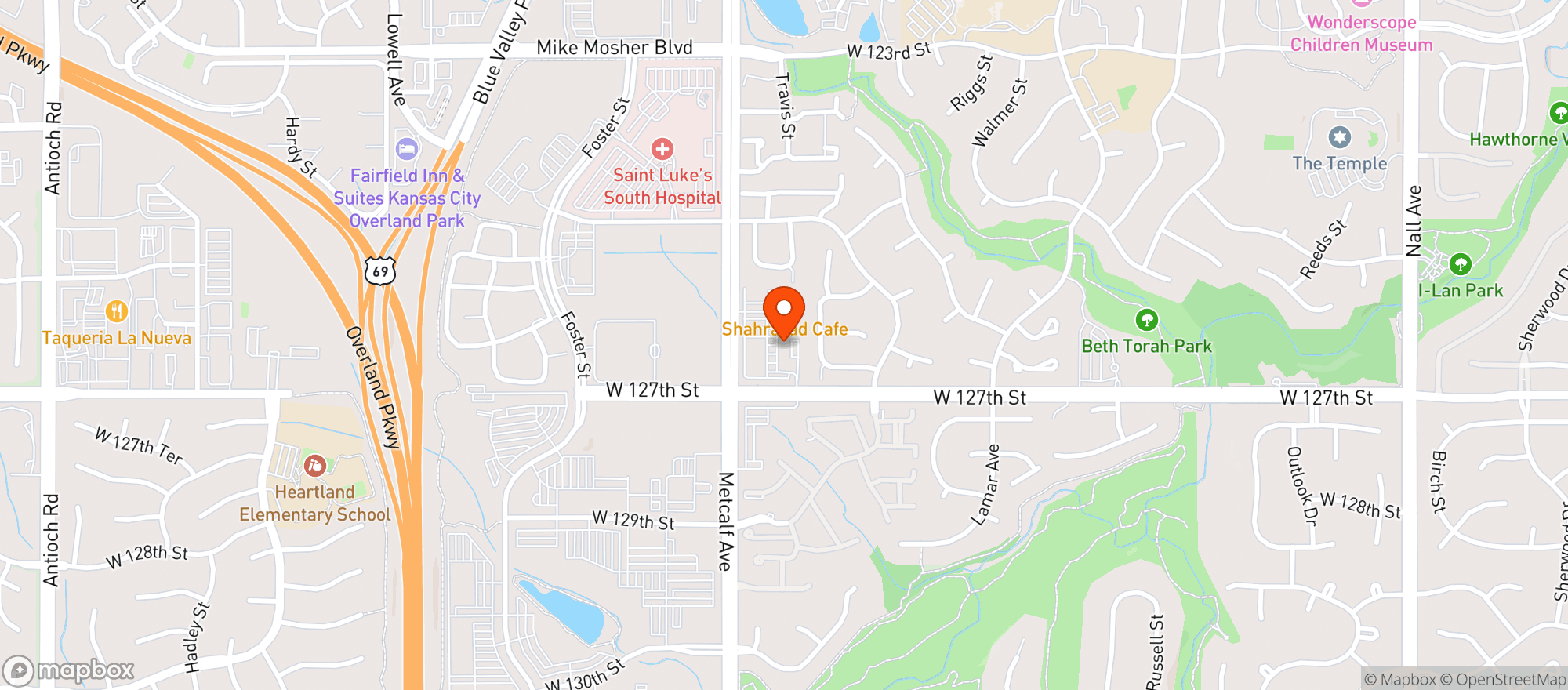 Map showing Sam S Liquors