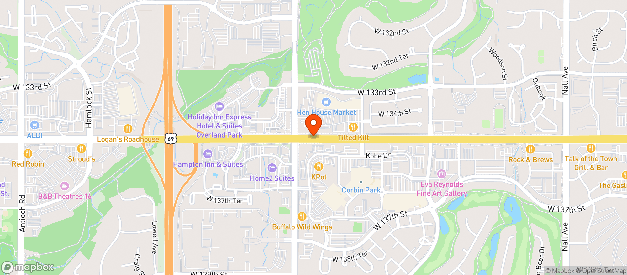 Map showing MDL 135th