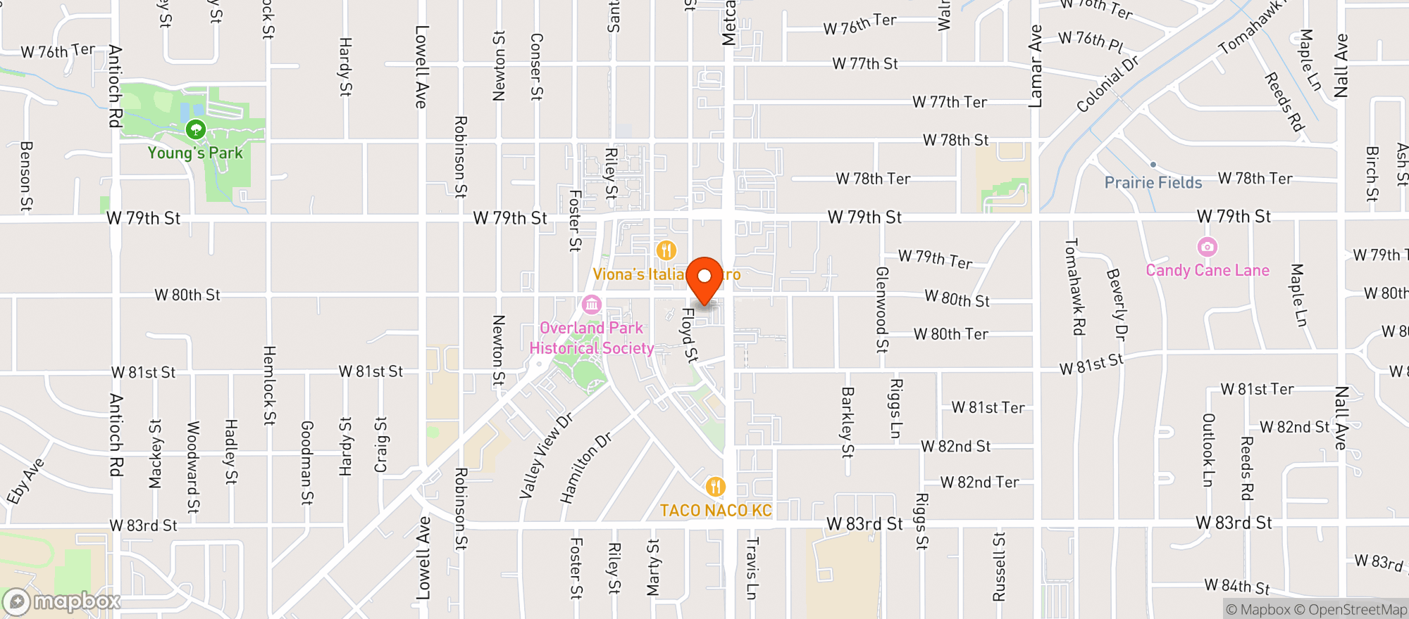 Map showing Atomic Cowboy