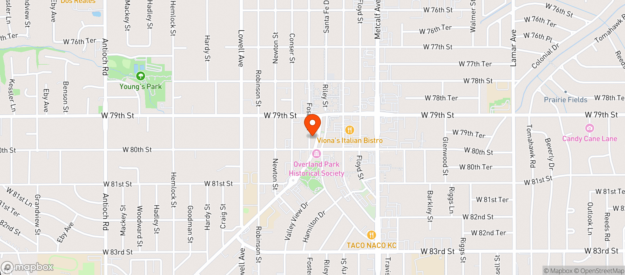 Map showing The Peanut - Downtown Op