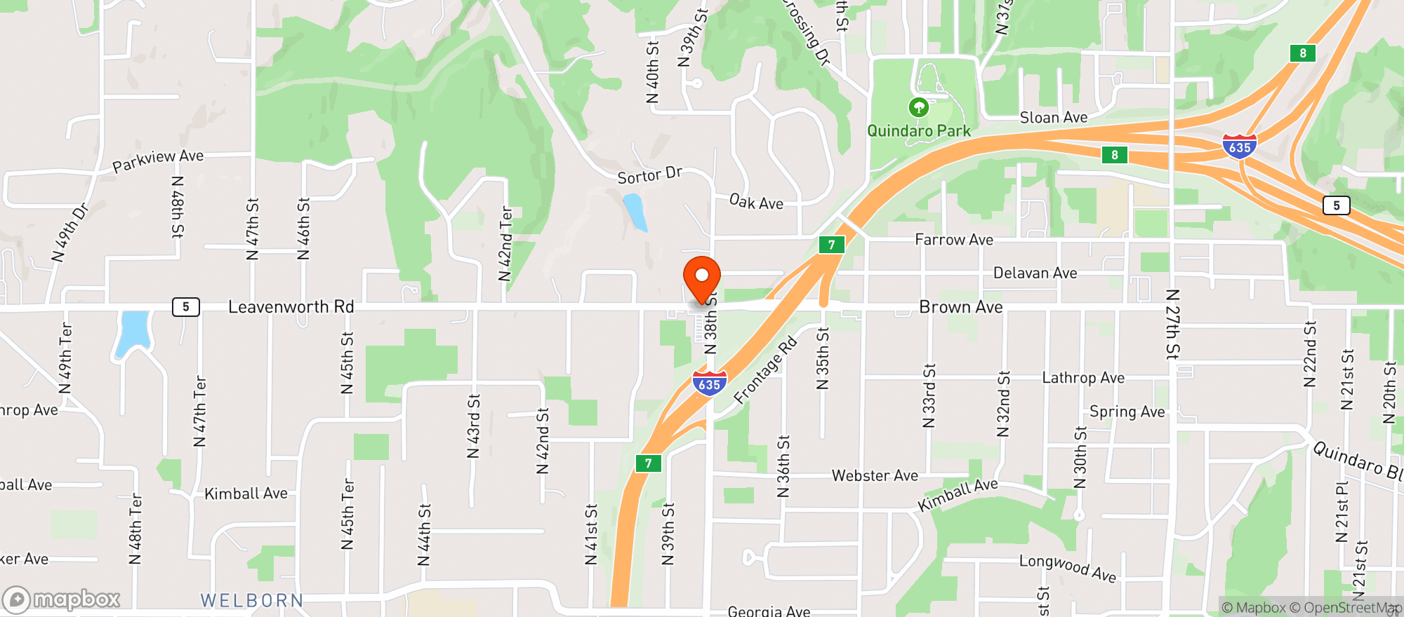 Map showing Liquor Express