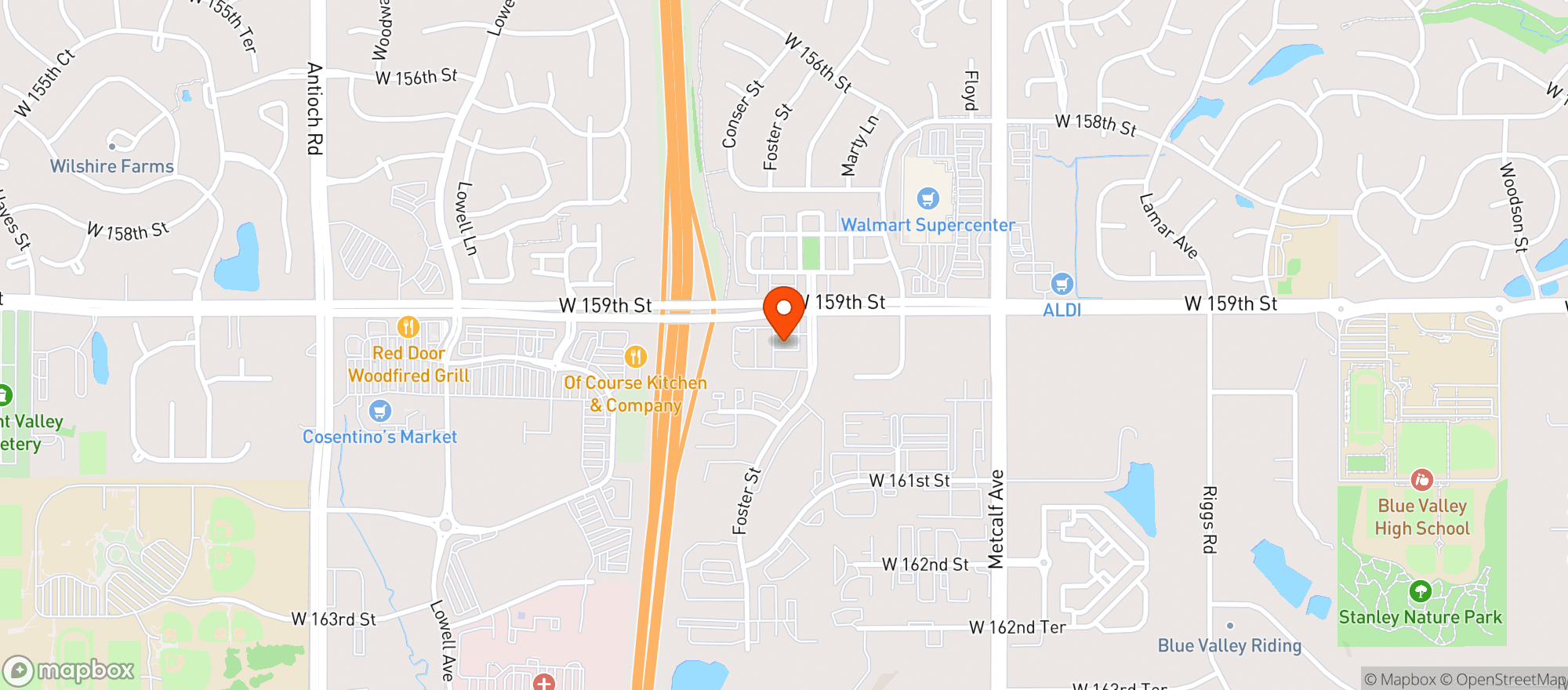 Map showing Quiktrip #269