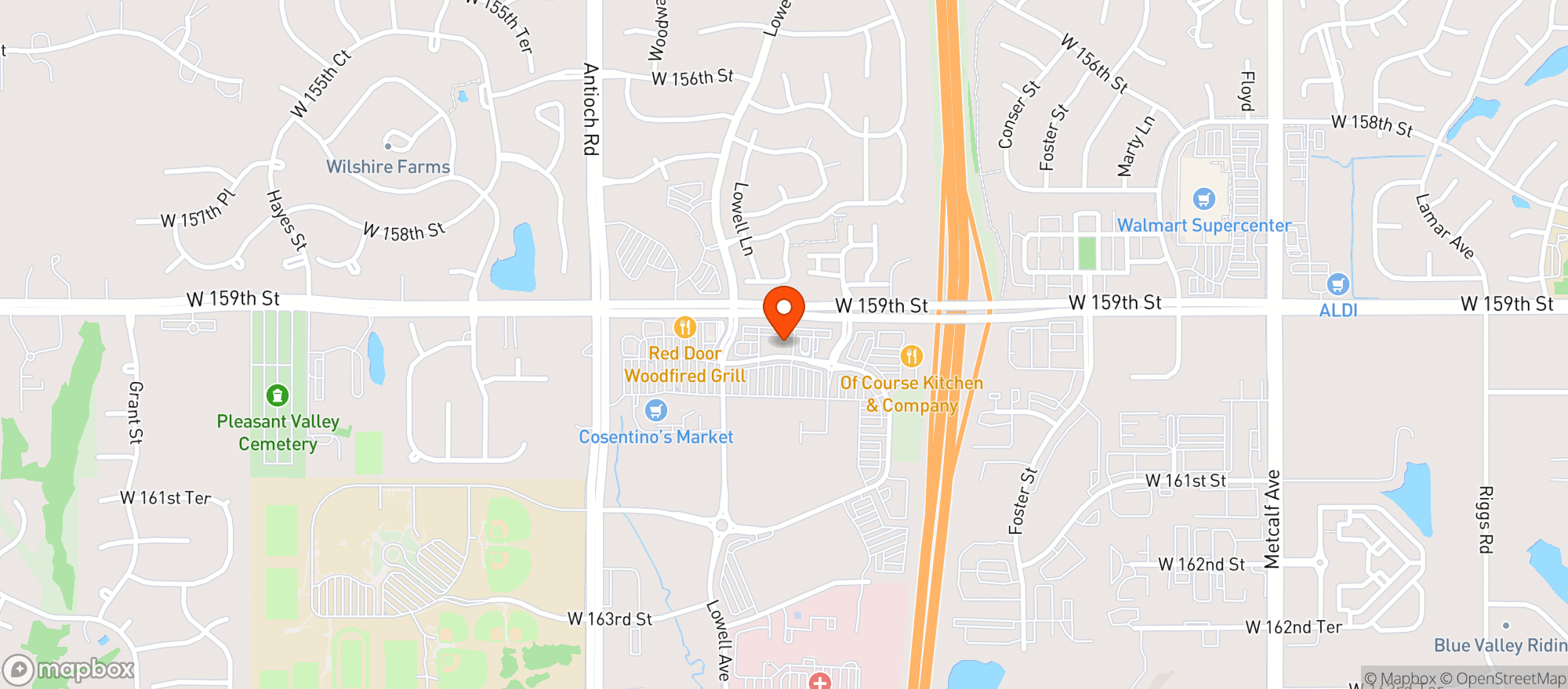 Map showing Cactus Grill