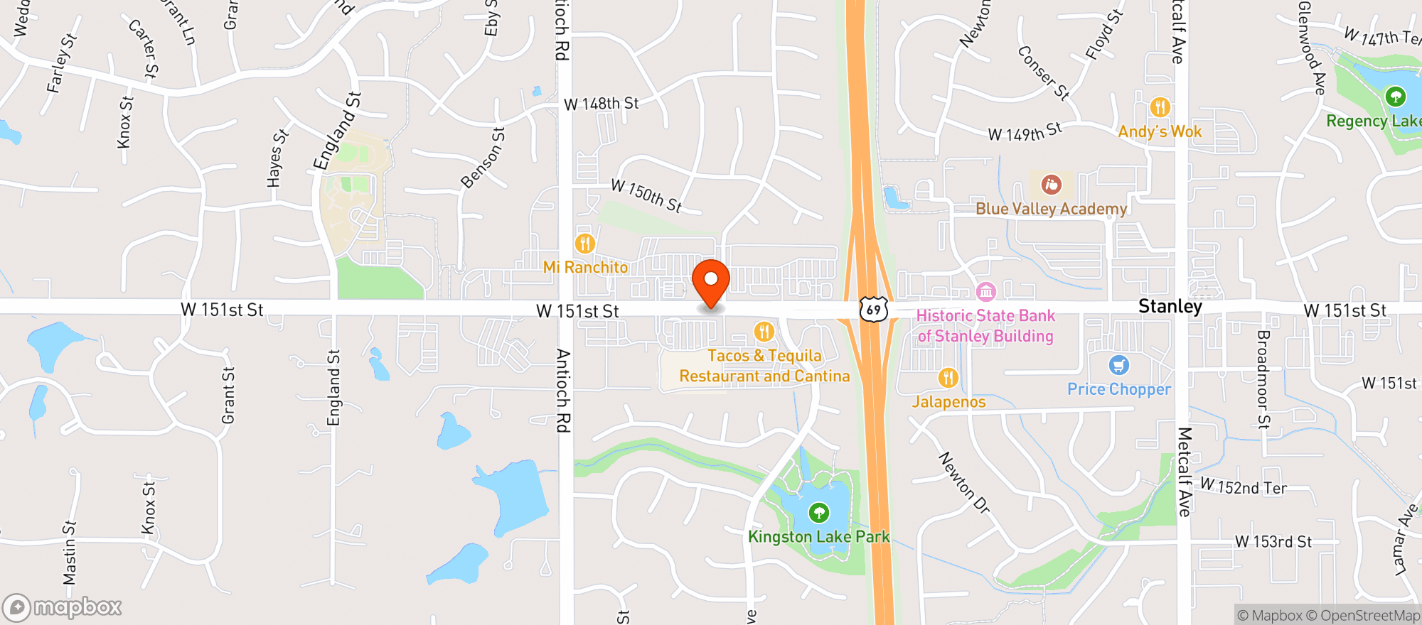 Map showing Target Store