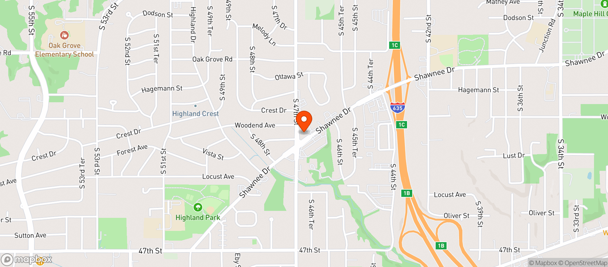 Map showing Eubanks Liquor