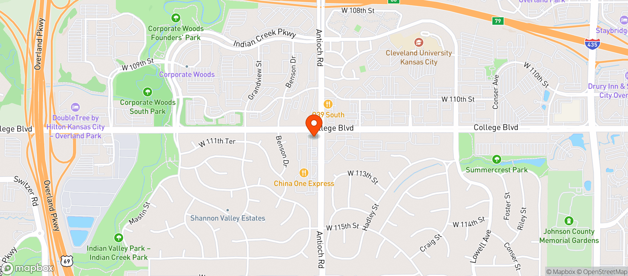 Map showing QUIKTRIP #272