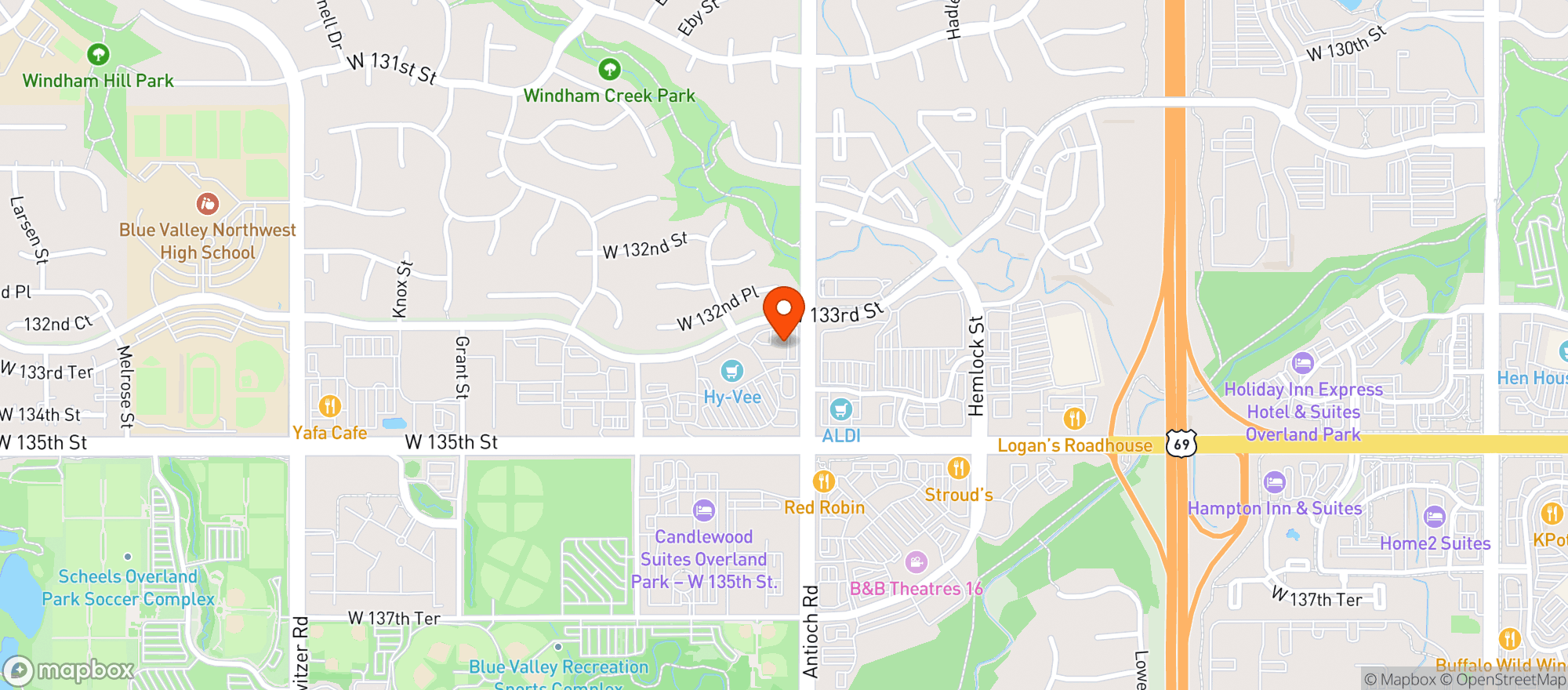 Map showing Gnc - 6492 - Antioch Shops