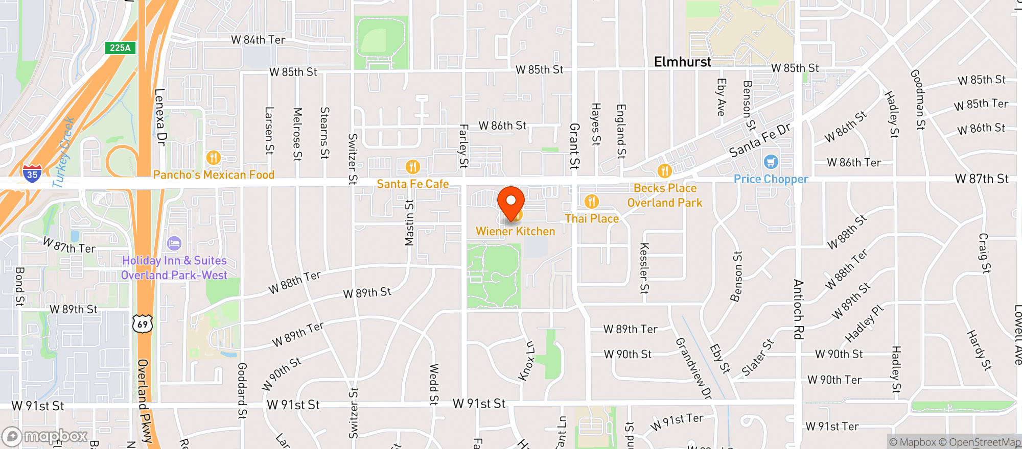 Map showing Grant Street Liquor
