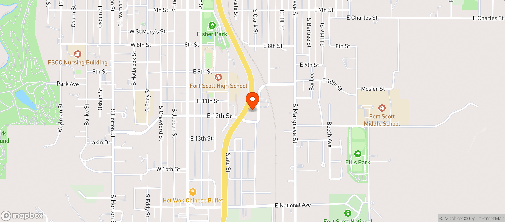Map showing Libation Station W And S