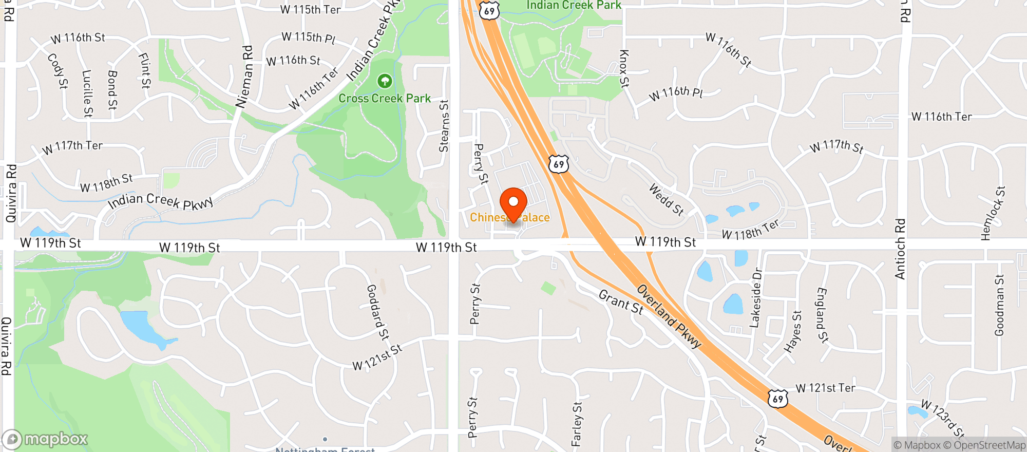 Map showing Hwy 69 Liquor