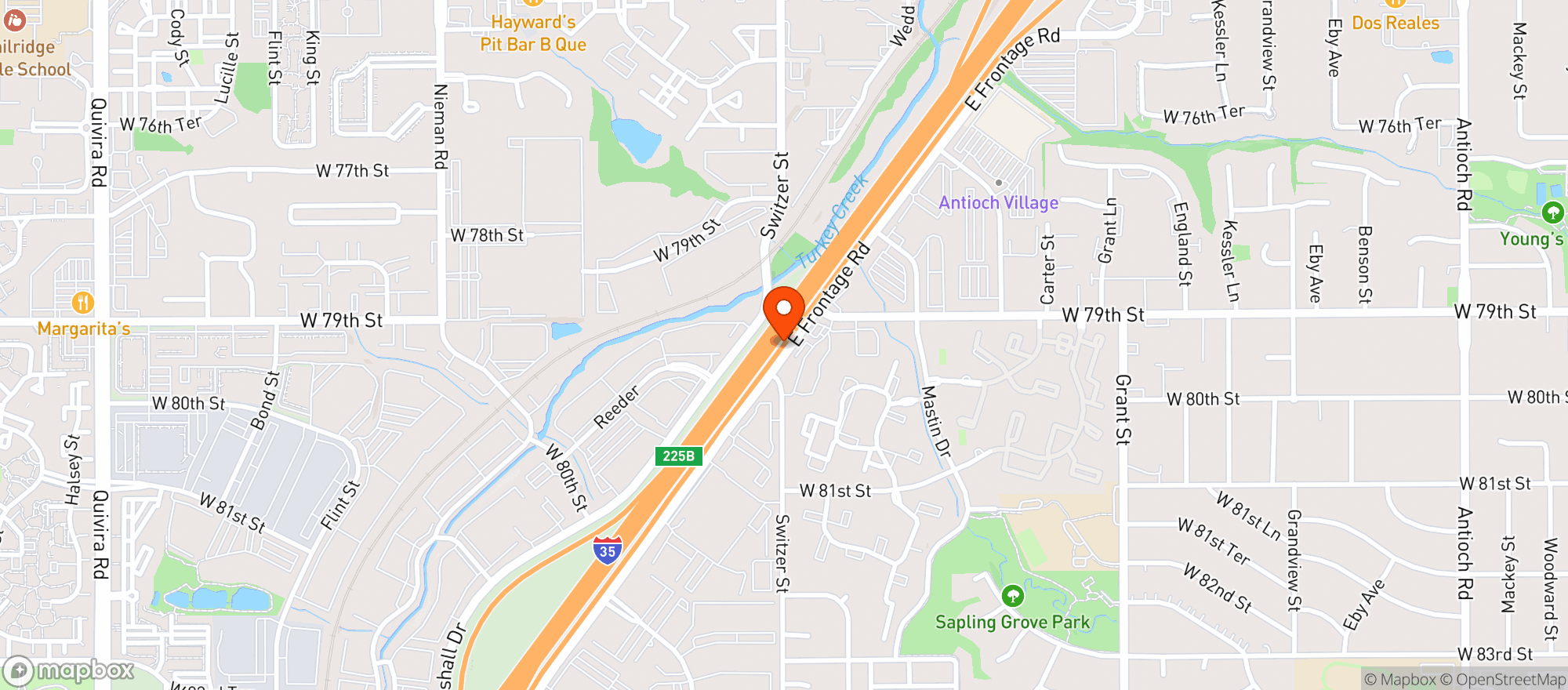 Map showing Ronis Pub & Kitchen