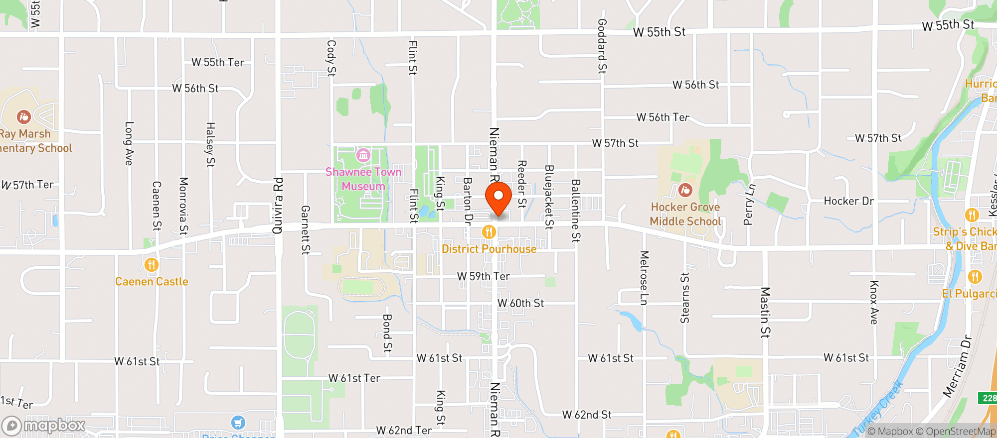 Map showing Wild Child