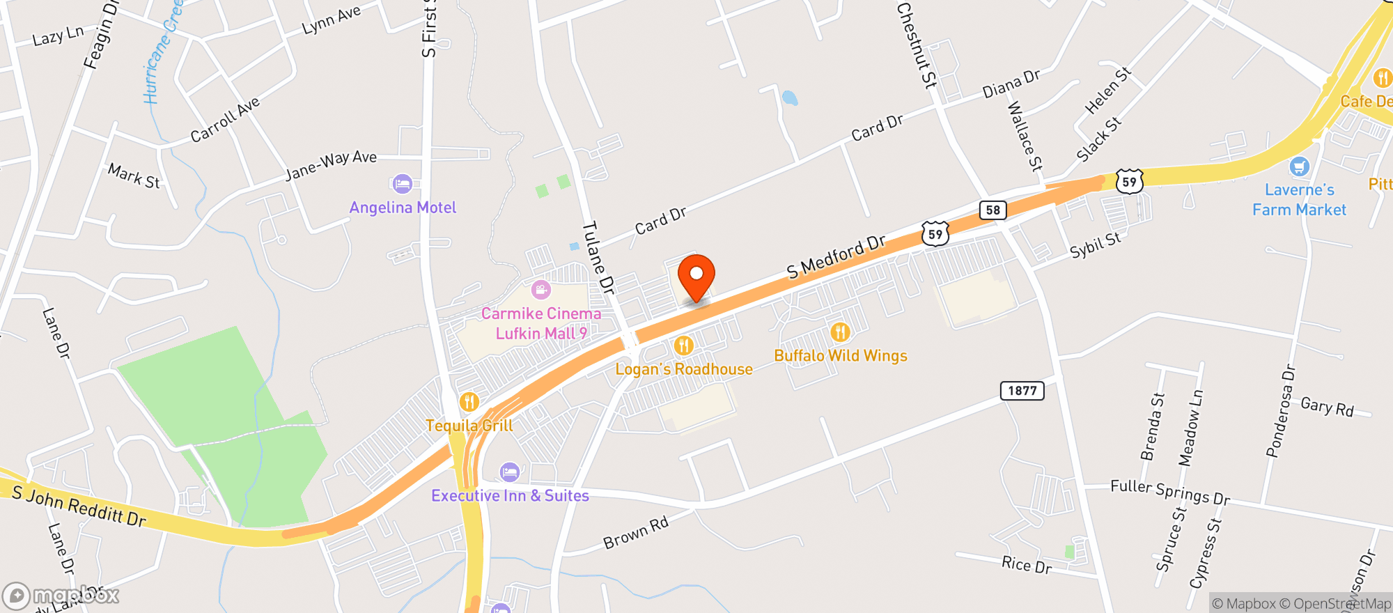 Map showing Target