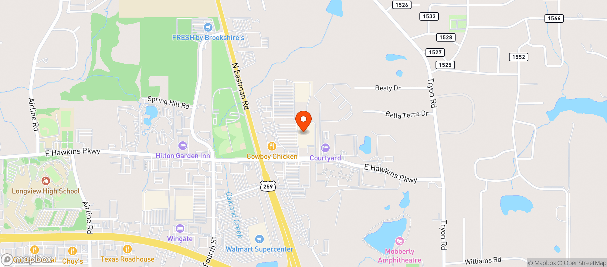 Map showing Target