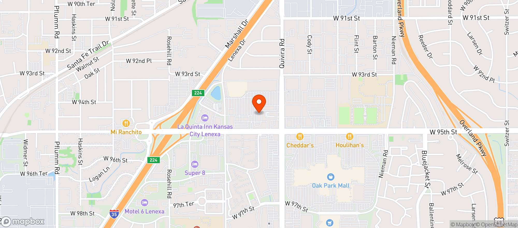 Map showing Dix Liquors