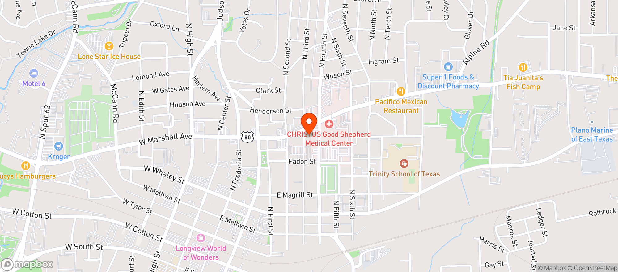 Map showing GOODY GOODY LIQUOR