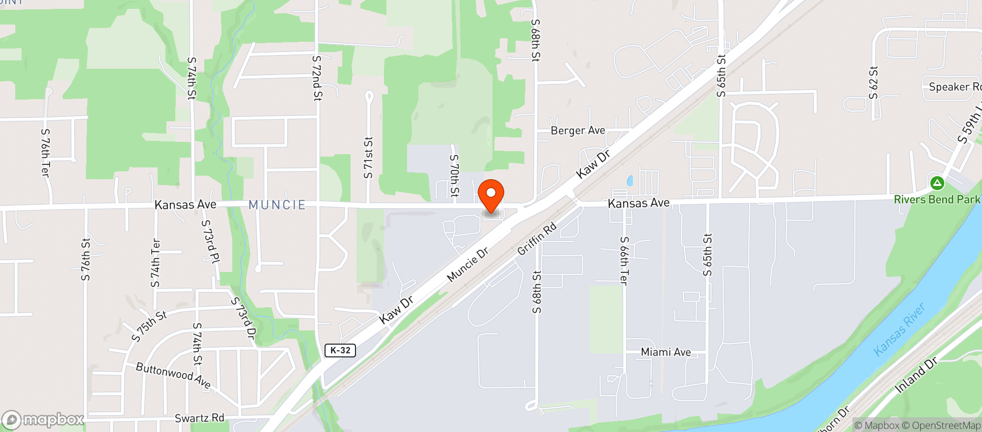Map showing 32 Highway Liquors